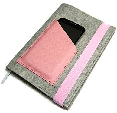 Kalenderhülle Hülle Einband Wollfilz Filz Leder für Din A5 Buchkalender, Notizbuch