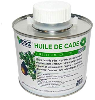 ESC – Olio di ginepro per zoccoli di cavallo e pony, 500 ml, pennello incluso