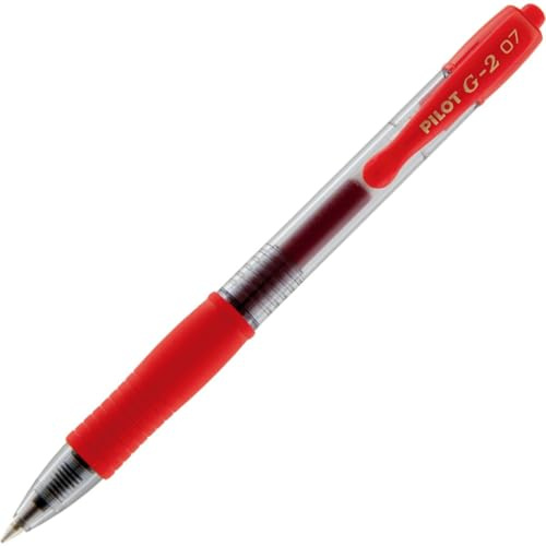 Pilot - G-2 - Bolígrafo Tinta De Gel - Rojo - Punto Medio - (Caja 12 unidades)