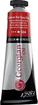 Daler Rowney Farben Georgian Ölfarben 38ml, Cadmium Red Deep [Haushaltswaren]