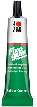 Marabu Tubo de Cemento de Goma, Transparente, Fixogum, 50 g