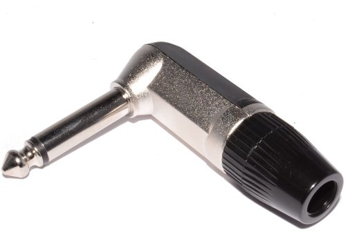kenable REAN 6,35 mm Rechts Abgewinkelt Mono Klinkenstecker Löten Anschluss Für Audio Kabel