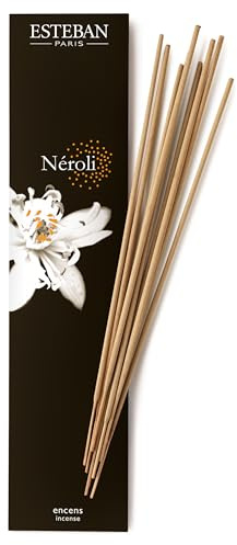 Esteban - Räucherstäbchen – Incense Sticks - 20 Stück, Natürliche Inhaltsstoffe, Wenig Rauch, Raumduft für Entspannung & Meditation - Handgefertigt mit natürlichen Inhaltsstoffen - Neroli