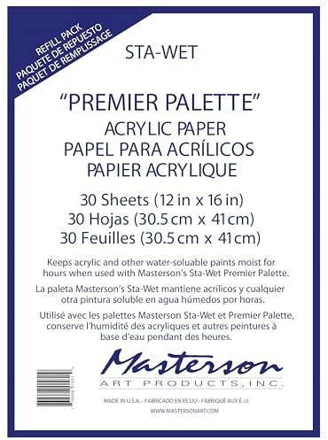 Masterson Palette Seal - Recambio de película acrílica para 100 Unidades, Color Blanco