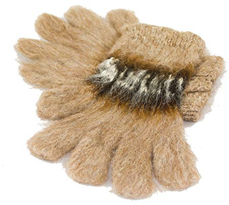 Tumia LAC Alpaka Handschuhe - Handgefertigt in Bolivien aus 100% Alpaka-Wolle