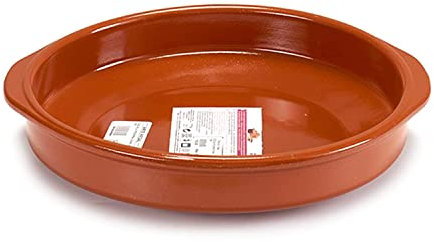 BigBuy Home S3605275 Cazuela Barro Cocido, Diametro 32 cm