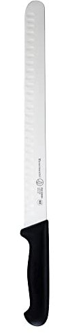 Messermeister Pro Series 12” Round-Tip Kullenschliff Slicer Knife - German X50 Stainless Steel & NSF-Approved PolyFibre Handle - 15-Degree Edge, Rust Resistant & Easy to Maintain - Made in Portugal