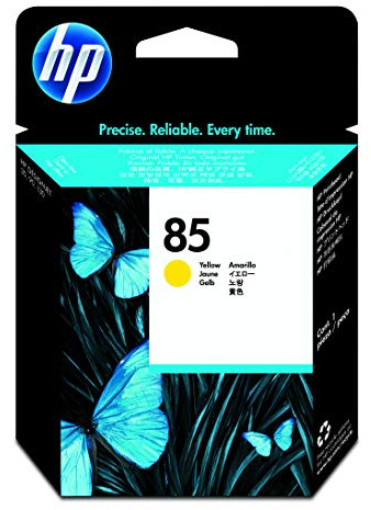 HP DesignJet Druckkopf 85 gelb - Druckkopf Designjet 30, 90, 130, Tintenstrahldrucker, gelb, C9422A, 110 mm, 25,9 mm