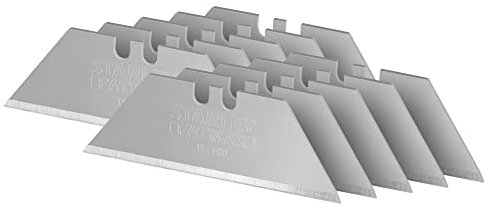 STANLEY 2-11-700 - Distributeur de 10 Lames Trapèze Gamme FATMAX - Lames Plus Tranchantes - Traitement Par Induction et Traitement Thermique - Plus Flexible