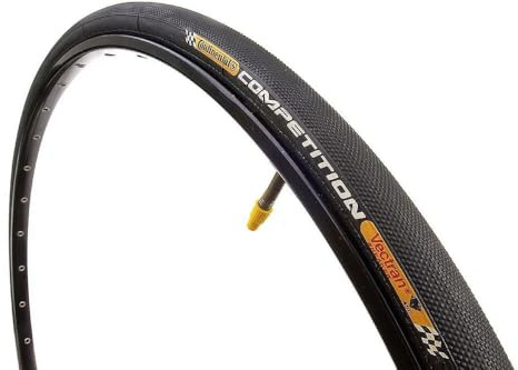 Continental Competition Tubular Road Bicycle Tire with Black Chili 700b x 22, Tubular, Black