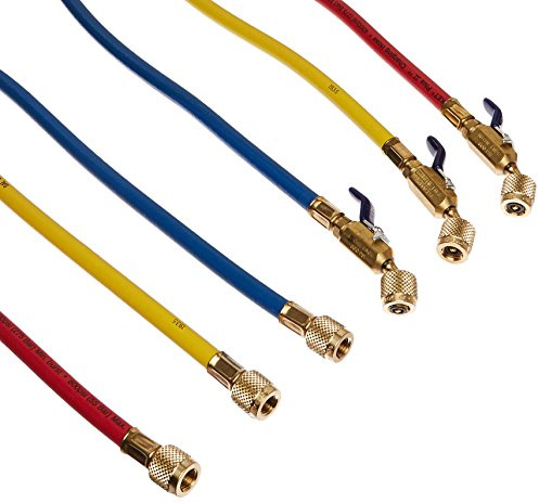 Yellow Jacket GIDDS-505049 Charging Hose Set 60 with Compact Ball Valve