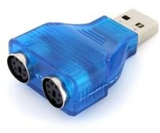 KALEA-INFORMATIQUE Adaptador USB PS/2 para conectar un teclado y ratón PS2 a un puerto USB