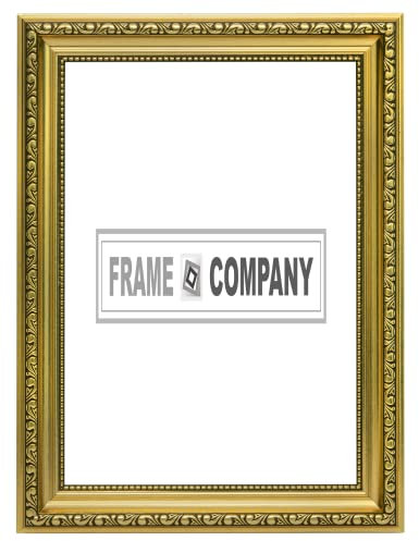 Gold 8 x 6 Ready to hang or stand Ornate Shabby Chic Picture/Photo/Poster frame with MDF backing board and High Clarity Styrene Shatterproof Perspex Sheet - FBA - oscp-2-gld-8-6