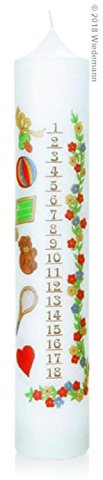 Unbekannt Wiedemann Kerzen, Kindergeburtstagskerze, Lebenslicht, Kinder Geburtstag Geschenk