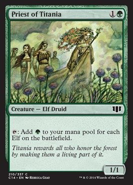 Magic: the Gathering - Priest of Titania - Commander 2014 by Magic: the Gathering