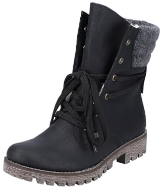 Rieker 78531, Botines Femme, Noir (Schwarz/Anthrazit 00), 43 EU