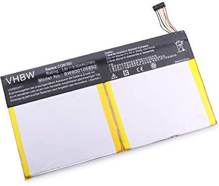 vhbw 1x Akku kompatibel mit Asus Transformer Book T100TA, T100, T100T, T100TA3740, T100TA3735 Tablet Pad (8150 mAh, 3,8 V, Li-Polymer)