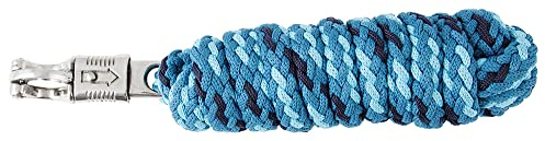 PFIFF 102002 Führstrick Liv, Panikhaken, Anbindestrick Führseil Führleine, 200cm, Blau - Hellblau