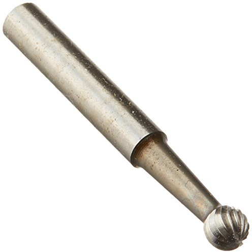 Bahco HSSG-D0606M Ball Shape Medium HSS Rotary Burr, Silver, 50 mm