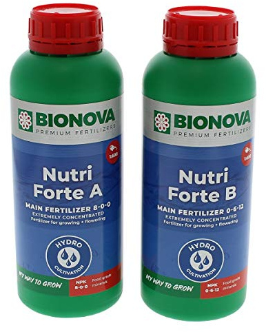 Premium gödsel Bio Nova Nutri Forte A+B (2 x 1 L)