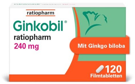 Ginkobil® ratiopharm 240 mg Filmtabletten, 120 Filmtabletten
