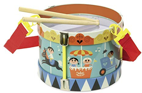 Vilac - 7705 - Tambour en Métal Ingela Arrhenius, Pequeño