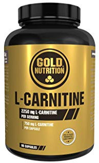 GOLDNUTRITION L-CARNITINE 750 MG | 60 Cápsulas | Ayuda al cuerpo a producir Energía, mejorar el Rendimiento Deportivo y Perder Peso