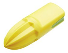 KitchenCraft Healthy Eating 2-in-1 Citrus Reamer/Lemon Zester - Yellow/Green