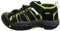 KEEN Newport H2, Sandale Mixte Enfant, BLACK/LIME GREEN, 32/33