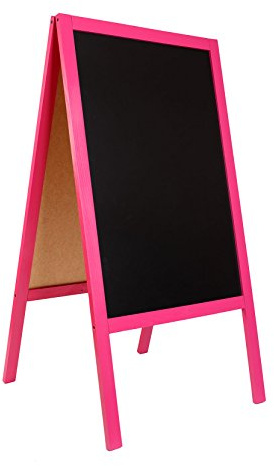 Pavement Board Wooden Blackboard A Board Value Sign New !!! 24H Courier DELIVERY to UK Main Land as Standard !!! Code FL (Pink)