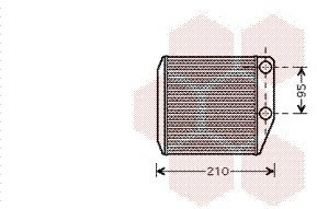 VAN WEZEL 17006313 Wärmetauscher Innenraumheizung mit Rohrleitung 1611726780 161846855702423 77365032