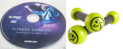 Zumba Fitness Concert DVD WITH 1LB. Toning Sticks