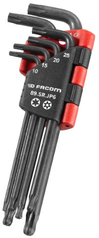 Facom 89SR.JP6PG Resistor - Juego de llaves Allen largas con cabeza esférica (6 unidades)
