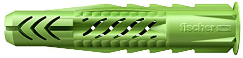 fischer - Cheville tous matériaux UX GREEN 6X35 avec collerette, fabriquée à base de matières premières renouvelables/Boîte de 40