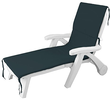 Morbidissimi Cuscino per Lettino Prendisole materassino da Esterno Unito 60x190 cm P499 Blu