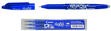 Tintenschreiber Frixion blau