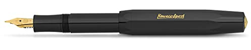 Pluma estilogr?fica Kaweco Sport Classic, color negro, F (punta fina)