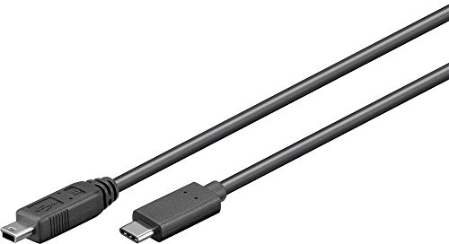Goobay Câble USB 2.0 mini (type B, 5-pin) Mâle > USB-C Mâle 0,5 m Noir