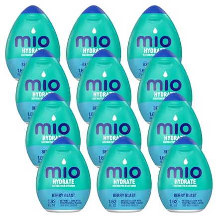 MiO Sport Berry Blast Liquid Water Enhancer, Caffeine Free, 1.62 fl oz (Pack of 12)