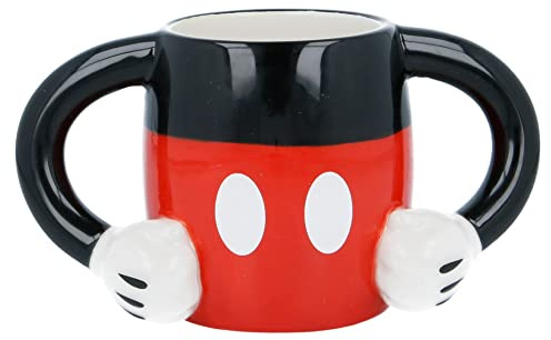 Stor MICKEY MOUSE Tazza in ceramica 3D 340ml corpo di Topolino