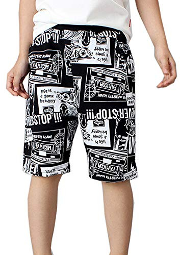 Jungen Shorts Kurze Hose Gedrucktes Muster Sommer Freizeit Strandshorts 1/2 Sweathosen