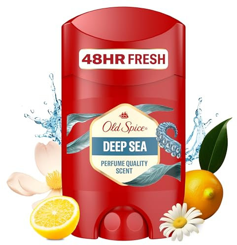 Old Spice Deep Sea Deodorante Stick | Deodorante Stick senza alluminio per uomini | Deodorante da uomo con profumo a lunga durata, 50 ml