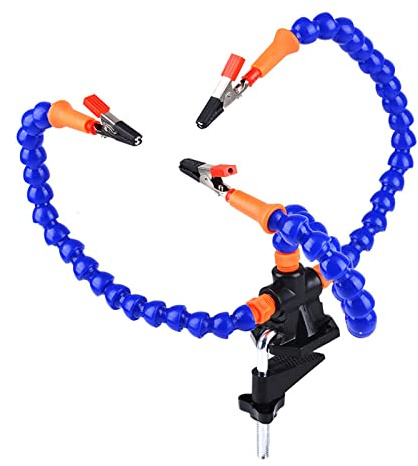 Flexible Helfende Hände Lötstation Dritte Hand Löthilfe Lötstation Werkzeug Lötende Helfende Hände Stationen 360 Grad drehbare Clips