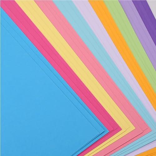 100x Blatt - Pastellpapier 250 g/m² - mit 10x verschiedene Mint Farben - Papier zum Basteln & gestalten - Bastelpapier & Tonkarton & Buntpapier für Karten-Bastelsets