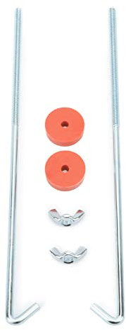 Tige Maintien Batterie Voiture,kit de fixation batterie,Boulons de Maintien de Batterie, Crochet en J Chromé de 10 Pouces Kit de Maintien de Batterie avec Boulons Rondelles écrous Accessoires Automobi