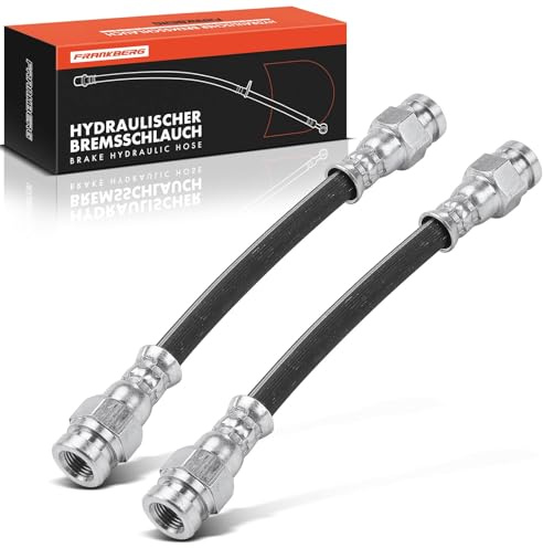 Frankberg 2x Bremsschlauch Bremsschläuche Hinten Links Rechts | Kompatibel mit Cordoba 6K1 6K2, Toledo I 1L2, Golf III Cabriolet 1E7, Golf III Variant 1H5, Cordoba Vario 6K5, V.e.n.t.o 1H2