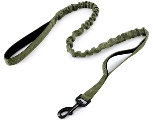 rabbitgoo Tactical Dog Leash, Heavy Duty Training Bungee Lead