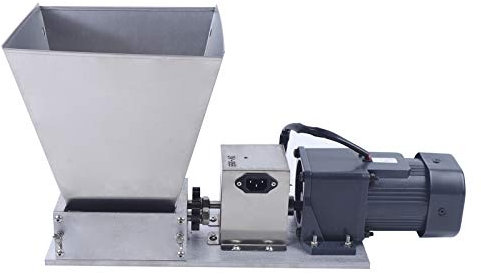 JAYEUW Electric Malt Mill Crusher Barley Grain Grinder Grain milling Machine Home Brew Mill with 2 Stainless Steel Roller