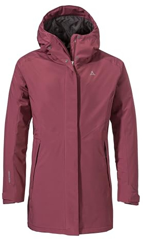 Schöffel Damen Parka Style Froda WMS, atmungsaktiver, wasserdichter Parka mit 2-Wege-Stretch, leichte Outdoorjacke mit verstellbarer Kapuze