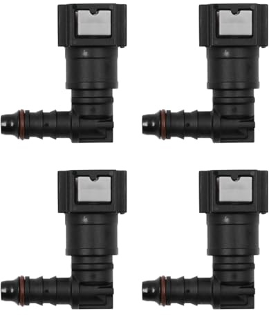 Namvo 4PCS Fuel Line Connectors 7.89mm ID6 Elbow Quick Coupling Oil Pipeline SAE Pipeline Oil Pump Quick Coupling